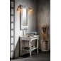 Table vasque CIMBURA 80x50x75cm, blanc vieilli