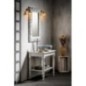 Table vasque CIMBURA 100x50x75cm, blanc vieilli