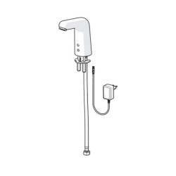 Hansa Medipro - Mitigeur de lavabo électronique, sans mélangeur, alimentation secteur, chrome 05672029