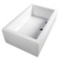 Receveur de douche rectangulaire DEEP, cadre 150x75x26cm, blanc Receveur de douche rectangulaire DEEP, cadre 150x75x26cm, blanc