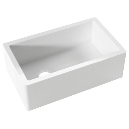 Évier céramique ESSEX 76x45,6cm, blanc