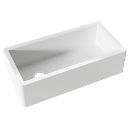 Évier céramique ESSEX 91x45,6cm, blanc