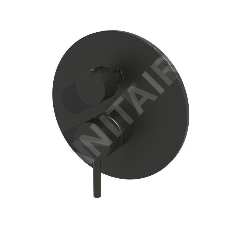 Paffoni Light - Mitigeur encastré pour 3 sorties, noir mat LIG019NO