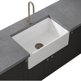 Evier céramique GLORY 61x46 cm, blanc