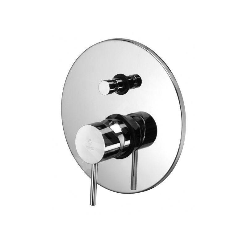 Paffoni Light - Mitigeur de douche encastré avec inverseur et corps d’encastrement, chrome LIG015CR