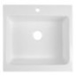 Lavabo en céramique ARYA 66x62cm, 1 trou pour robinet, blanc