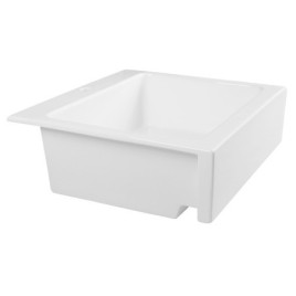 Lavabo en céramique ARYA 66x62cm, 1 trou pour robinet, blanc