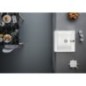 Lavabo en céramique ARYA 66x62cm, 1 trou pour robinet, blanc
