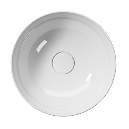 PURA comptoir lavabo en céramique, dia 32cm, blanc ExtraGlaze
