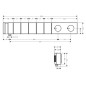 Axor Edge - Mitigeur thermostatique de douche encastré Select 680/100 pour 5 sorties, chrome 46730000 Axor Edge - Mitigeur thermostatique de douche encastré Select 680/100 pour 5 sorties, chrome 46730000