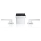 Axor MyEdition - Mitigeur de lavabo, avec garniture de vidage Push-Open, 3 trous, chrome/verre noir 47050600