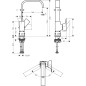 Hansgrohe Metropol - Mitigeur de lavabo avec bonde Push-Open, aspect doré poli 32511990