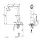 Ideal Standard Connect Air - Mitigeur de lavabo Slim avec tuyau d’écoulement pivotant, chrome A7023AA