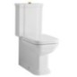 WALDORF Fermer Toilettes associées, blanc-bronze