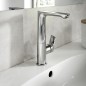 Ideal Standard Connect Air - Mitigeur de lavabo Slim avec tuyau d’écoulement pivotant, chrome A7023AA