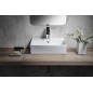 KUBE X lavabo en céramique 45x35cm, blanc mat