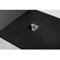 MITIA Cultured Marble Shower Tray, rectangulaire 120x90cm, noir