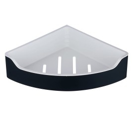 SAMBA coin douche étagère, 218x63x218mm, noir