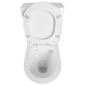 JALTA fermer les toilettes couplées, Rimless, S-Trap/P-Trap, blanc