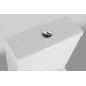JALTA fermer les toilettes couplées, Rimless, S-Trap/P-Trap, blanc