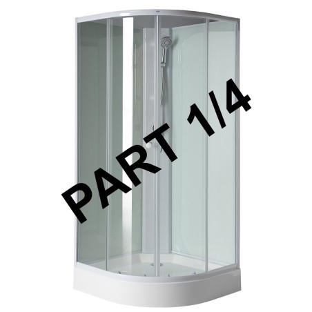 Plateau douche AIGO 900x900 mm, accessoires, siphon, porte douche et douche, composant 1/4