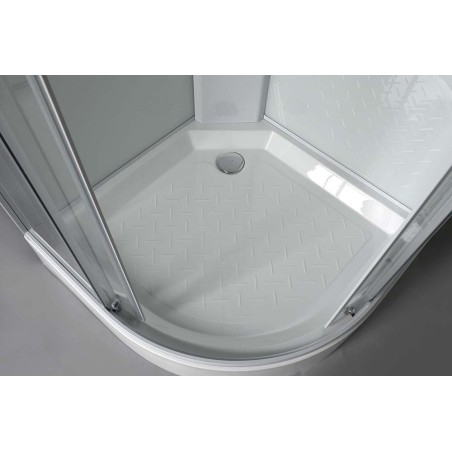 Plateau douche AIGO 900x900 mm, accessoires, siphon, porte douche et douche, composant 1/4