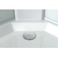 Plateau douche AIGO 900x900 mm, accessoires, siphon, porte douche et douche, composant 1/4