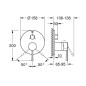 Grohe Essence - Mitigeur à encastrer pour 3 sorties, Warm Sunset brossé 24092DL1