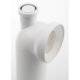 Connexion toilette coude 90, 1 connexion supplémentaire, 110mm