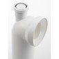 Connexion toilette coude 90, 1 connexion supplémentaire, 110mm