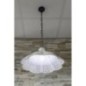 LAMPEDUSA suspension lampe E27, 60W, 230V, abat-jour en céramique, chaîne en laiton