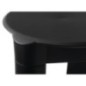 Tabouret salle de bain 37x39x37cm, ABS, tapis noir