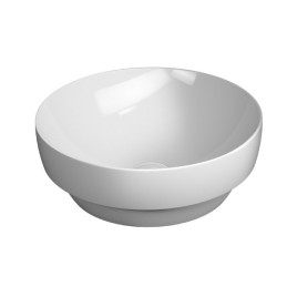 PURA comptoir lavabo céramique, dia 40cm, blanc ExtraGlaze
