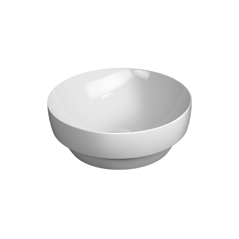 PURA comptoir lavabo céramique, dia 40cm, blanc ExtraGlaze PURA comptoir lavabo céramique, dia 40cm, blanc ExtraGlaze