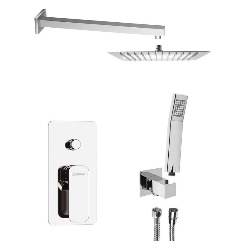 Set de douche caché SPY avec levier, 2 sorties, chrome Set de douche caché SPY avec levier, 2 sorties, chrome
