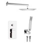 Set de douche caché SPY avec levier, 2 sorties, chrome Set de douche caché SPY avec levier, 2 sorties, chrome