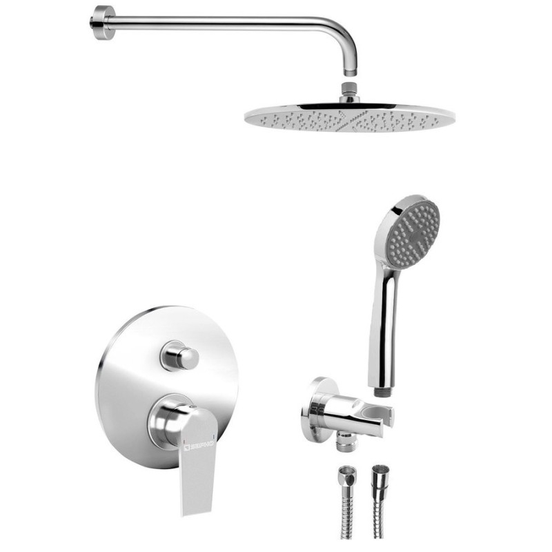 KAI douche cachée avec levier, 2 sorties, chrome KAI douche cachée avec levier, 2 sorties, chrome