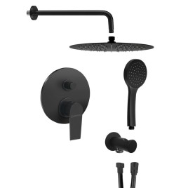 KAI douche cachée avec levier, 2 prises, noir