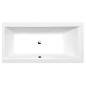 CLEO Bain rectangulaire 150x75x48cm, Matelas blanc CLEO Bain rectangulaire 150x75x48cm, Matelas blanc