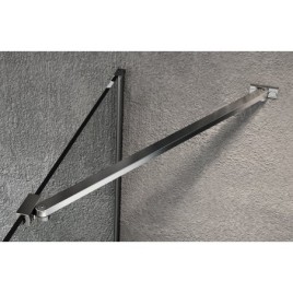 VARIO CHROME Fermeture de douche à pied, verre clair, 700 mm