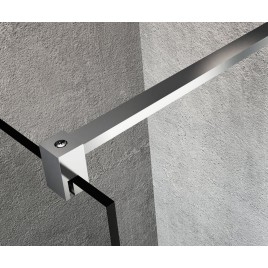 VARIO CHROME Panneau en verre de douche à une pièce, verre libre, 900 mm