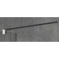 VARIO CHROME Panneau en verre de douche de 1 pièce, verre mat, 1200 mm