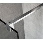 VARIO CHROME Panneau en verre de douche de 1 pièce, verre mat, 1200 mm