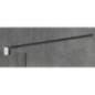 VARIO CHROME Panneau en verre de douche de 1 pièce, verre mat, 1300 mm