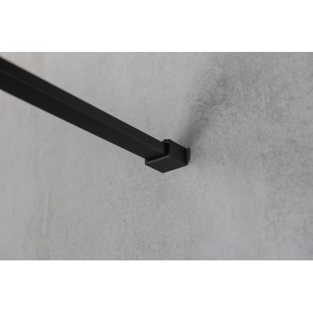 VARIO BLACK Panneau en verre de douche de 1 pièce, verre libre, 1000 mm