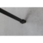 VARIO BLACK Panneau en verre de douche de 1 pièce, verre fumé, 1300 mm
