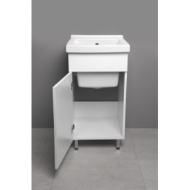 Céramique Utilitaire Couvercle avec Cabinet 45x50 cm, Trap inclus