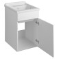 Couvercle en plastique avec armoire 45x50 cm, Trap inclus