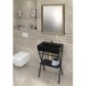 FERRO pedestal sous l'évier 565x720x390mm, noir mat