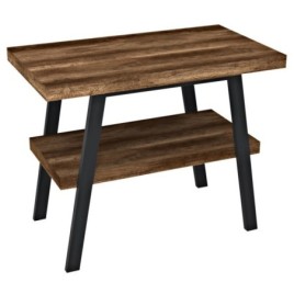 Table de lavabo TWIGA 100x72x50 cm, noir mat/oak noir